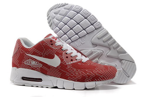Nike Air Max 90 Unisex Red White Running Shoes Low Price